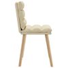 vidaXL Chaises à manger lot de 4 crème tissu