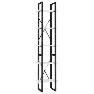 vidaXL Biblioth&egrave;que &agrave; 5 niveaux Blanc 40x30x175 cm Bois ing&eacute;nierie