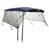 vidaXL Toit bimini &agrave; 4 arceaux parois en maille 243x(200-213)x137 cm
