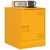 vidaXL Tables de chevet 2 pcs jaune moutarde 34,5x39x44 cm acier