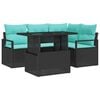 vidaXL Ensemble de canap&eacute; de jardin 5 pc 4-Nombre de places