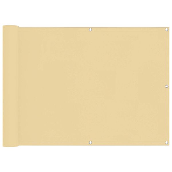 vidaXL &Eacute;cran de balcon Oxford alu enduit de PU