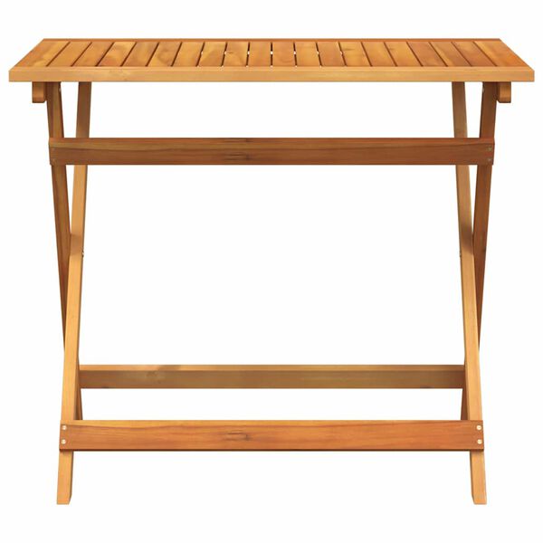 vidaXL Table de Jardin Marron 90 x 55 x 75 cm Bois d'acacia massif
