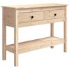 vidaXL Table console 100x35x75 cm Bois massif de pin