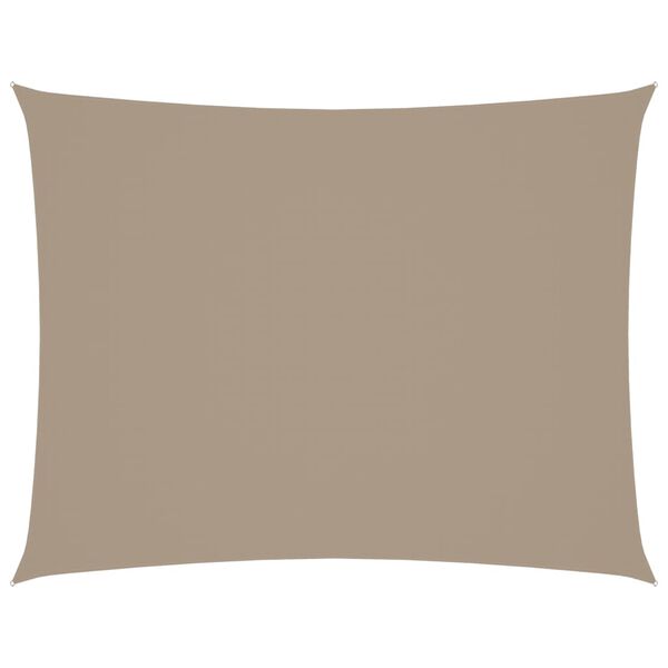 vidaXL Voile de parasol Tissu Oxford rectangulaire 2x3,5 m Taupe