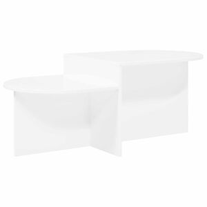 vidaXL Table basse Blanc 100 x 50 x 40 cm Bois d'ing&eacute;nierie