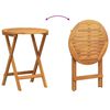 vidaXL Ensemble bistro de jardin 3 pcs Marron Bois d'acacia massif