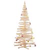 vidaXL Arbres de Noël avec support Naturel 210 cm Bois massif en pin