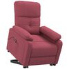 vidaXL Fauteuil Rouge bordeaux Tissu