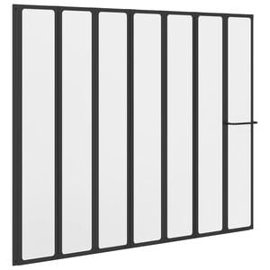 vidaXL Paroi de douche Noir 168 x 140 cm Aluminium