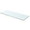 vidaXL Panneau pour &eacute;tag&egrave;re Verre transparent 80 x 30 cm