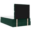 vidaXL Cadre de lit ottoman avec matelas vert fonc&eacute; 120x190 cm velours