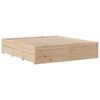 vidaXL Cadre de lit sans matelas avec tiroirs 200x200 cm bois de pin