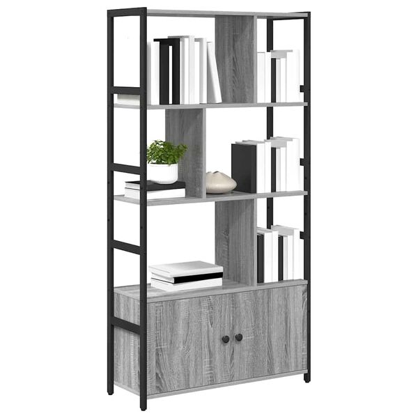 vidaXL &Eacute;tag&egrave;re Sonoma gris 80 x 30 x 155,5 cm Bois d'ing&eacute;nierie
