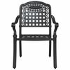 vidaXL Chaise de jardin 2 pcs Noir 55 x 56,5 x 91cm Aluminium