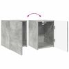 vidaXL Ensemble meuble TV 3 pcs Gris b&eacute;ton Bois d'ing&eacute;nierie