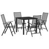 vidaXL Ensemble de salle à manger pour jardin 5 pcs Anthracite