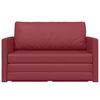 vidaXL Canap&eacute;-Lit 110cm Bordeaux Simili cuir
