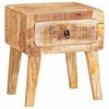 vidaXL Table d'appoint Marron 40 x 32 x 46 cm Bois de mangue massif