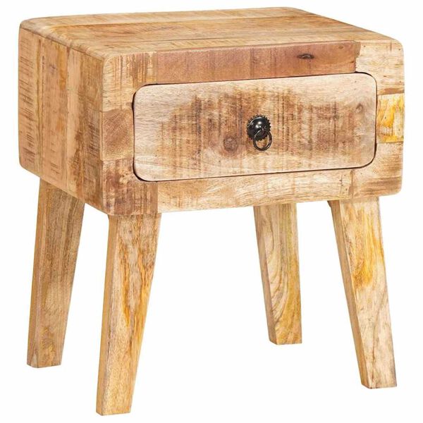 vidaXL Table d'appoint Marron 40 x 32 x 46 cm Bois de mangue massif