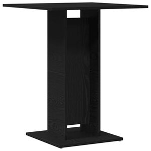 vidaXL Table de bistro en ch&ecirc;ne noir 60x60x75 cm bois d'ing&eacute;nierie