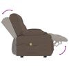 vidaXL Fauteuil de massage inclinable porte-gobelets 2 places taupe