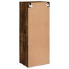 vidaXL Meuble TV mural chêne fumé 40,5x30x102 cm bois d'ingénierie