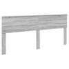 vidaXL Lit de Rangement Gris Sonoma 200 x 200 cm Bois d'ing&eacute;nierie