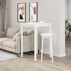 vidaXL Table de bar Blanc 110 x 55 x 105 cm Bois de pin massif
