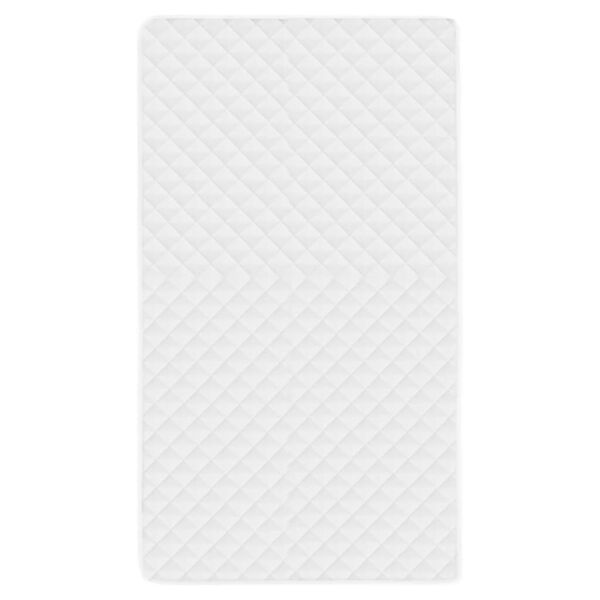 vidaXL Couvre-matelas matelass&eacute; Blanc 140x200 cm L&eacute;ger
