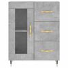 vidaXL Buffet gris b&eacute;ton 69,5x34x90 cm bois d'ing&eacute;nierie