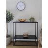 House Nordic Table console avec 2 &eacute;tag&egrave;res Avery Noir