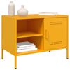 vidaXL Meubles TV 2 pcs jaune moutarde 68x39x50,5 cm acier