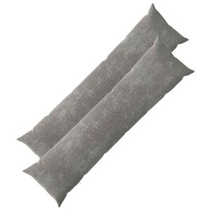 vidaXL Housse de coussin 2 pcs HEERLEN Gris fonc&eacute; 40 x 145 cm