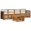 vidaXL Ensemble de canap&eacute;s d'ext&eacute;rieur 5 pcs Naturel