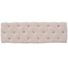 vidaXL Banc Lin Bois massif 110 x 38 x 48 cm Blanc crème