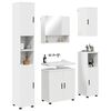 vidaXL Ensemble de mobilier de salle de bain Montage mural 5 pcs Blanc