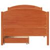 vidaXL Cadre de lit sans matelas cire marron 90x190 cm bois pin massif