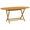 vidaXL Table pliable de jardin 160x85x75 cm Bois d'eucalyptus massif
