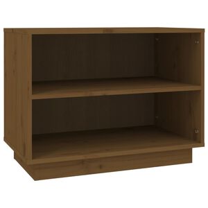 vidaXL Armoire &agrave; chaussures Marron miel 60x34x45 cm Bois de pin massif