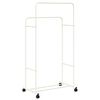 vidaXL Porte-v&ecirc;tements Uni Blanc 80 x 53 x 156 cm