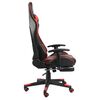 vidaXL Chaise de jeu pivotante avec repose-pied Rouge PVC