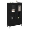 vidaXL Haut Armoire Chêne noir 69,5 x 31 x 115 cm Bois d'ingénierie