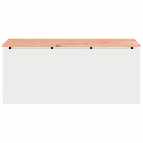 vidaXL Banc de jardin Blanc 100 x 40 x 43 cm Acier