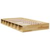 vidaXL Cadre de lit sans matelas 90x190 cm bois massif de ch&ecirc;ne
