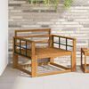 vidaXL Sofa de milieu ext&eacute;rieur Bois d'Acacia Massif Naturel