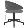 vidaXL Chaise pivotante de bureau Gris fonc&eacute; Velours