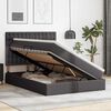 vidaXL Lit de Rangement Gris 140 x 200 cm Cuir synthétique