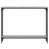 vidaXL Table console sonoma gris 100x22,5x75 cm bois d'ing&eacute;nierie