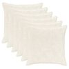 vidaXL Housse de coussin 6 pc HOUTEN Blanc 80 x 80 cm